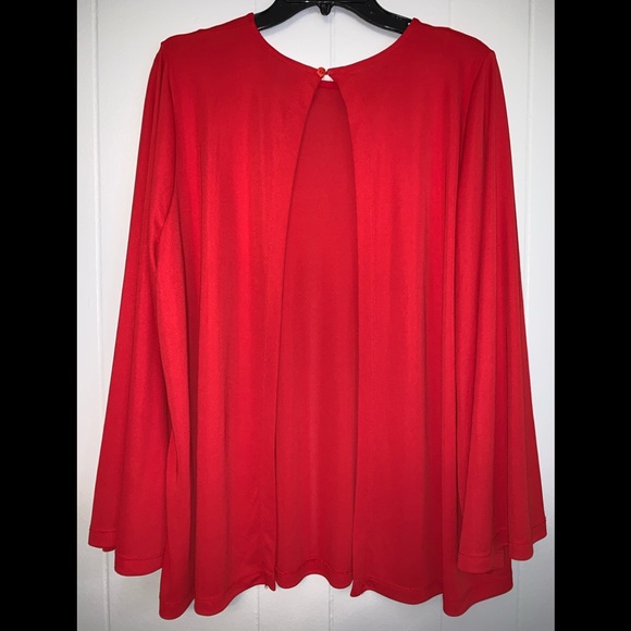 Women’s ASOS Curve Red Open Back Tunic Size 18 NWT - Picture 2 of 7